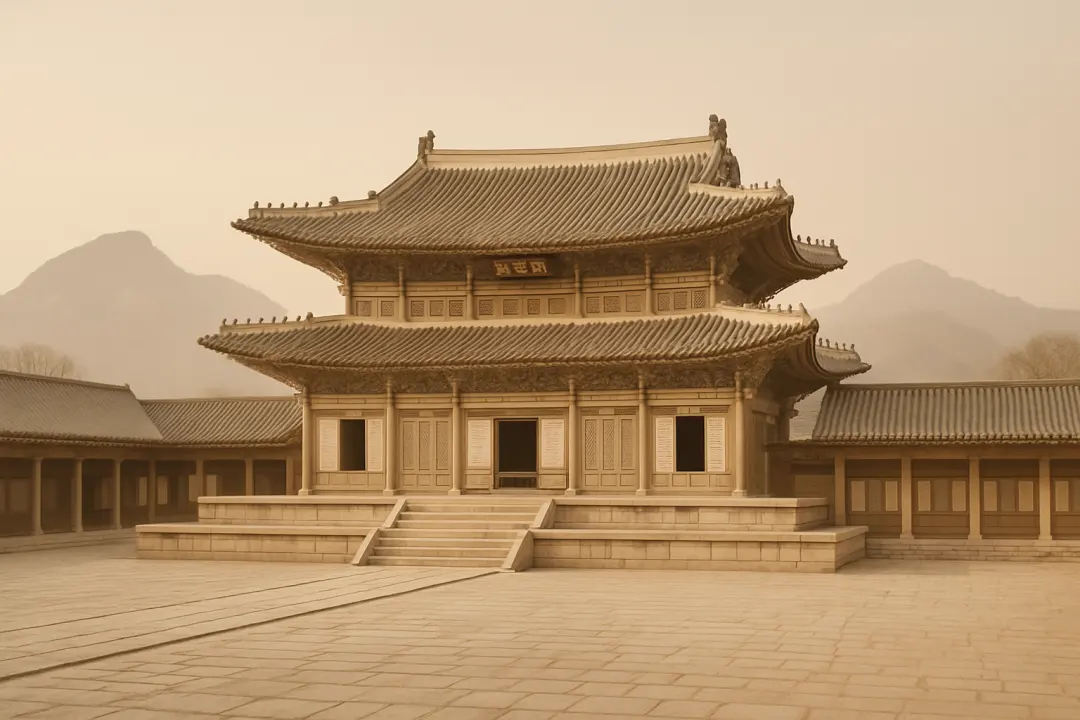 Chatgpt 조선 궁궐의 남향 배치