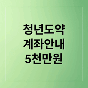 청년도약계좌 안내