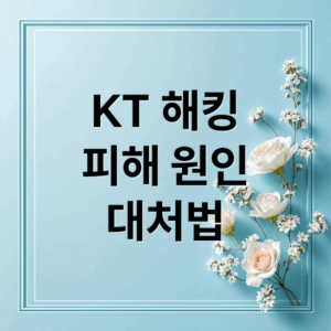 KT 해킹피해 원인 대처법 (KT 무단 소액결제 해킹 피해보상)